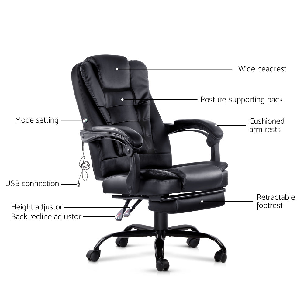 Gaming chair with online charging ports